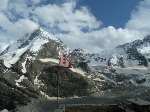 Ausblick von der Terrasse der Schönbielhütte